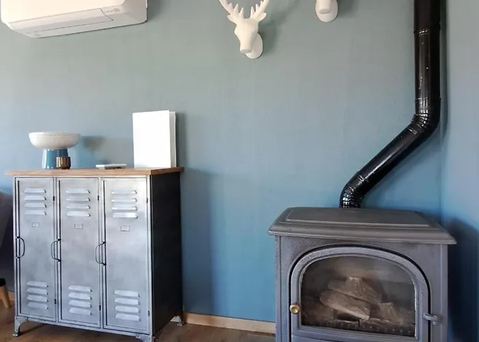 Dağ evi Waterlodge Met Waterfiets Op Monumentaal *