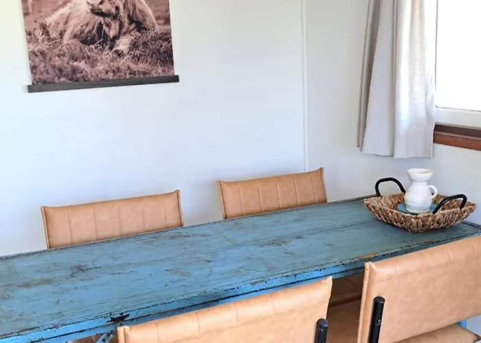 Chalet Waterlodge Met Waterfiets Op Monumentaal Ooltgensplaat